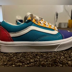 Colorful low-top Vans